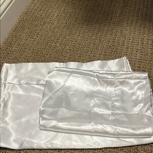 Silky White Satin Pillowcases